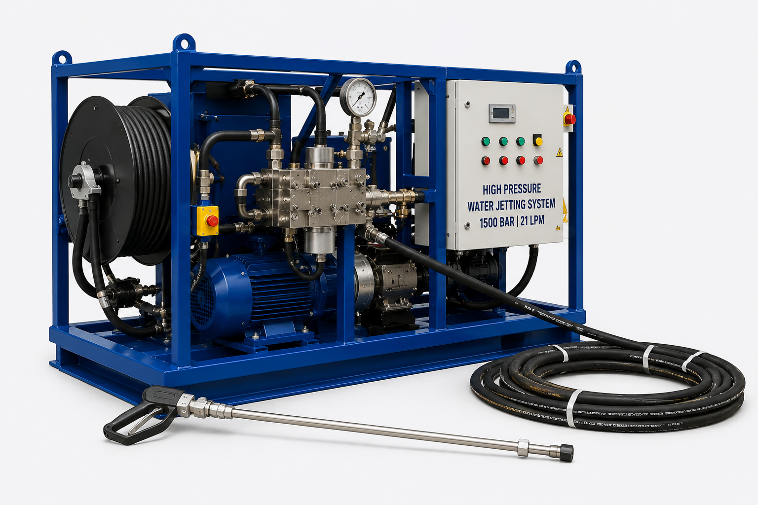 High Pressure Water Jetting Systems are built for tough industrial cleaning